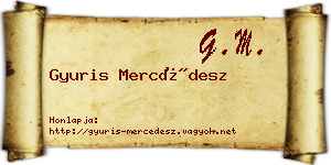 Gyuris Mercédesz névjegykártya